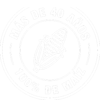 Más de 40 años, 100% de maíz